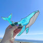 Vancouver Island Souvenir Stained Glass Suncatcher Humpback Whale - Custom